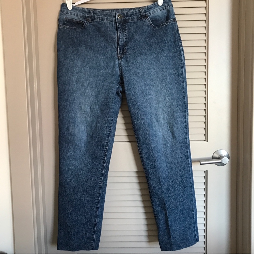 Bandolino Women’s Mandie Straight Denim Jeans Plus Size 14